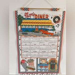 Vintage 1999 Bucilla Calendar Moms Diner Theme